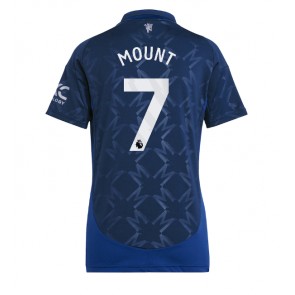 Manchester United Mason Mount #7 Dámské Venkovní Dres 2024-25 Krátký Rukáv